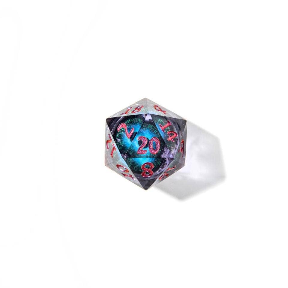Eye of Enchantment | Moving Eye Liquid Core Dice 7-Poly Set