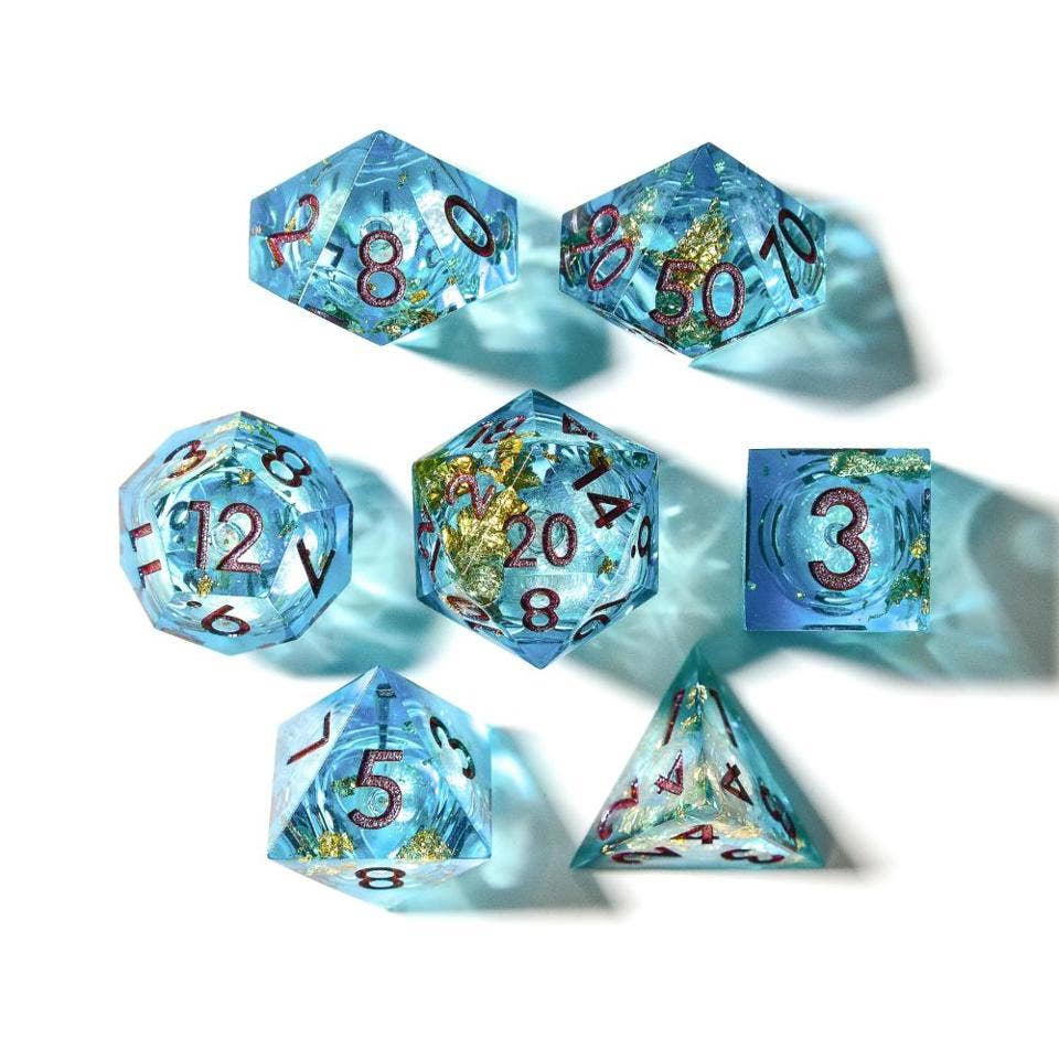 Aurora Mist | Liquid Core Dice | 7-Polyhedral Set