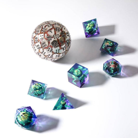 Infernal Steel | 50mm D100 Dice | Metal