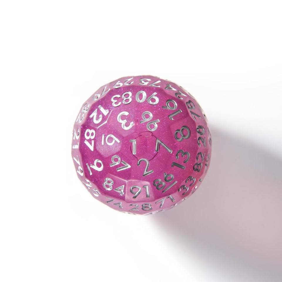 Moonbeam | 50mm D100 | Liquid Core Dice