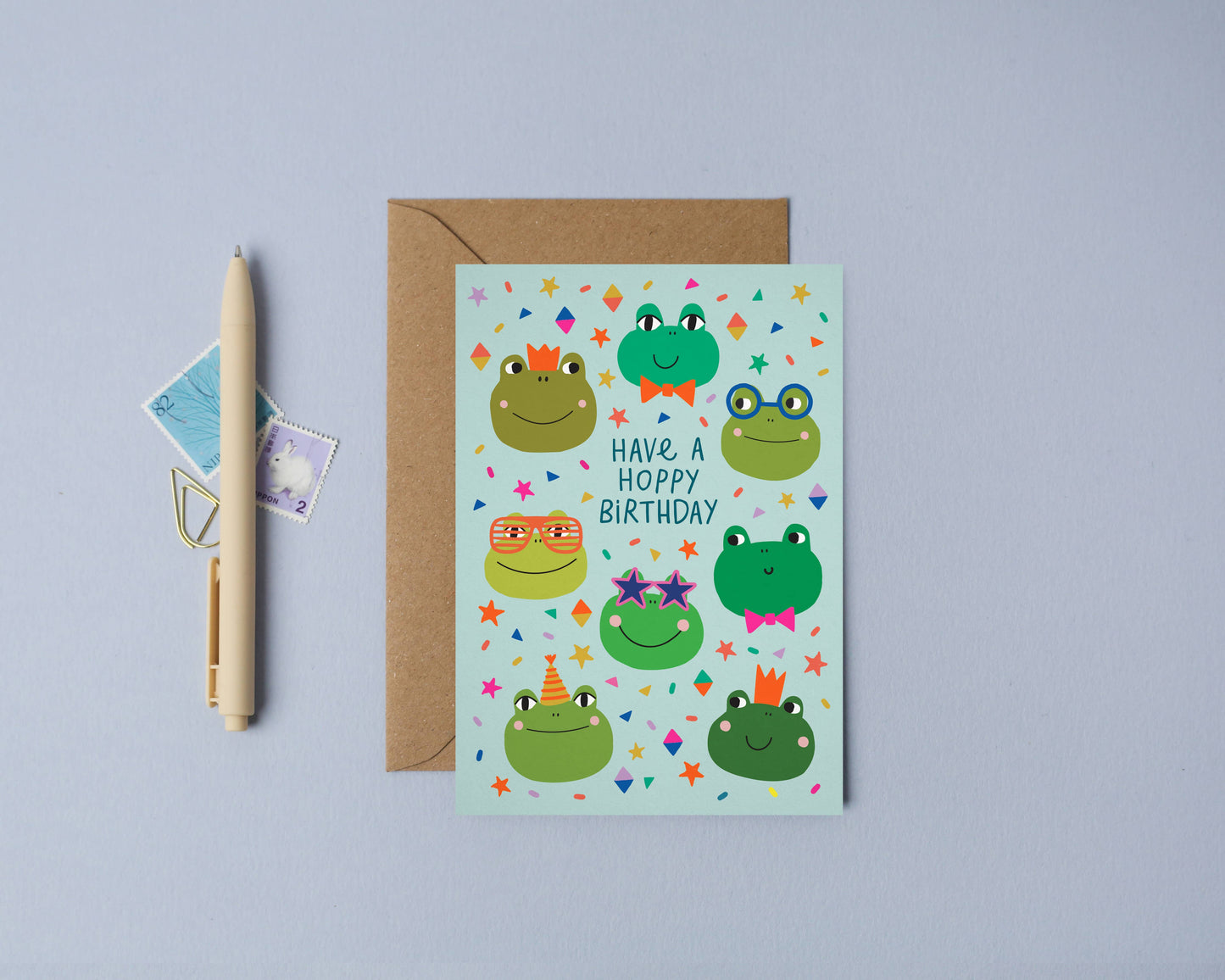 Party Frogs Card | Birthday Card | Kid's Birthday Card
