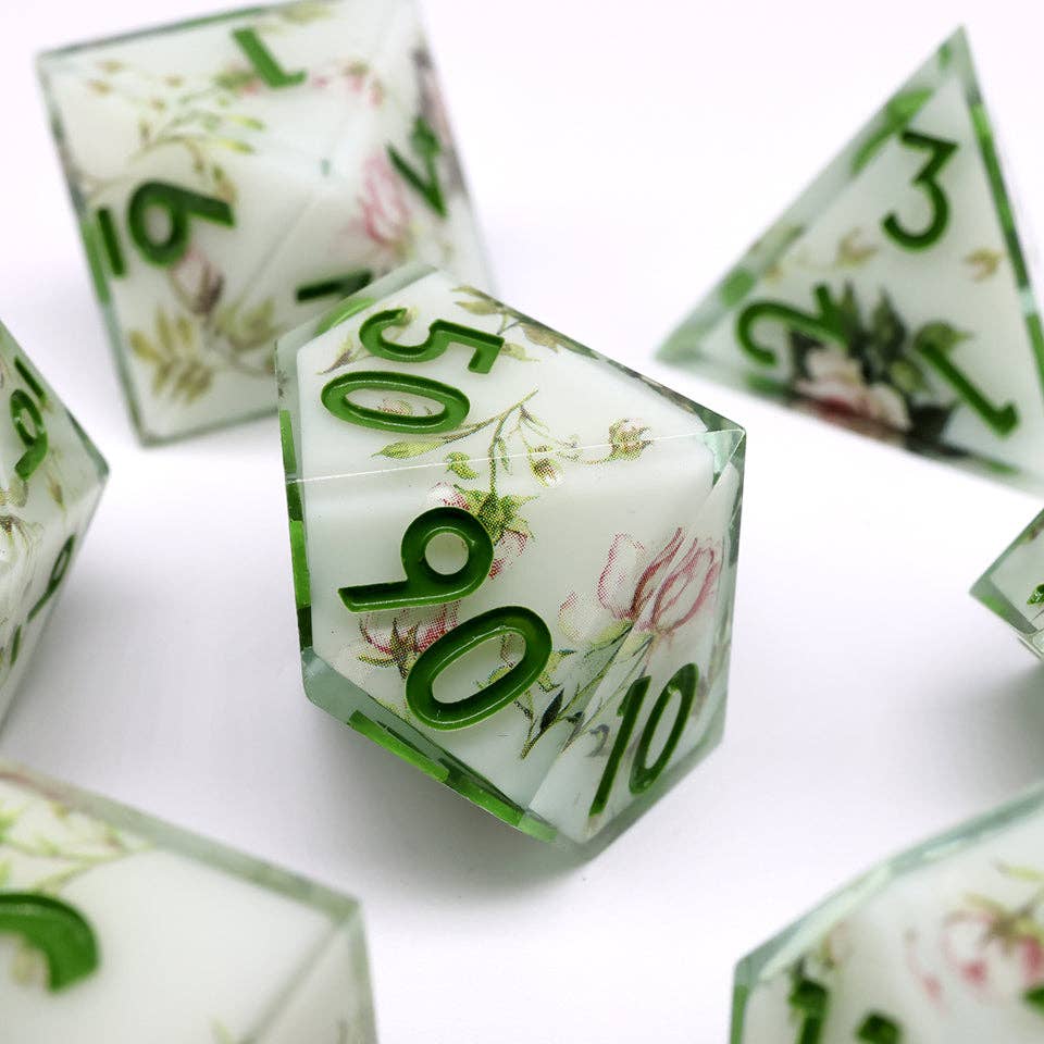 Floral Notes | Art Core Dice| 7-Polyhedral Set