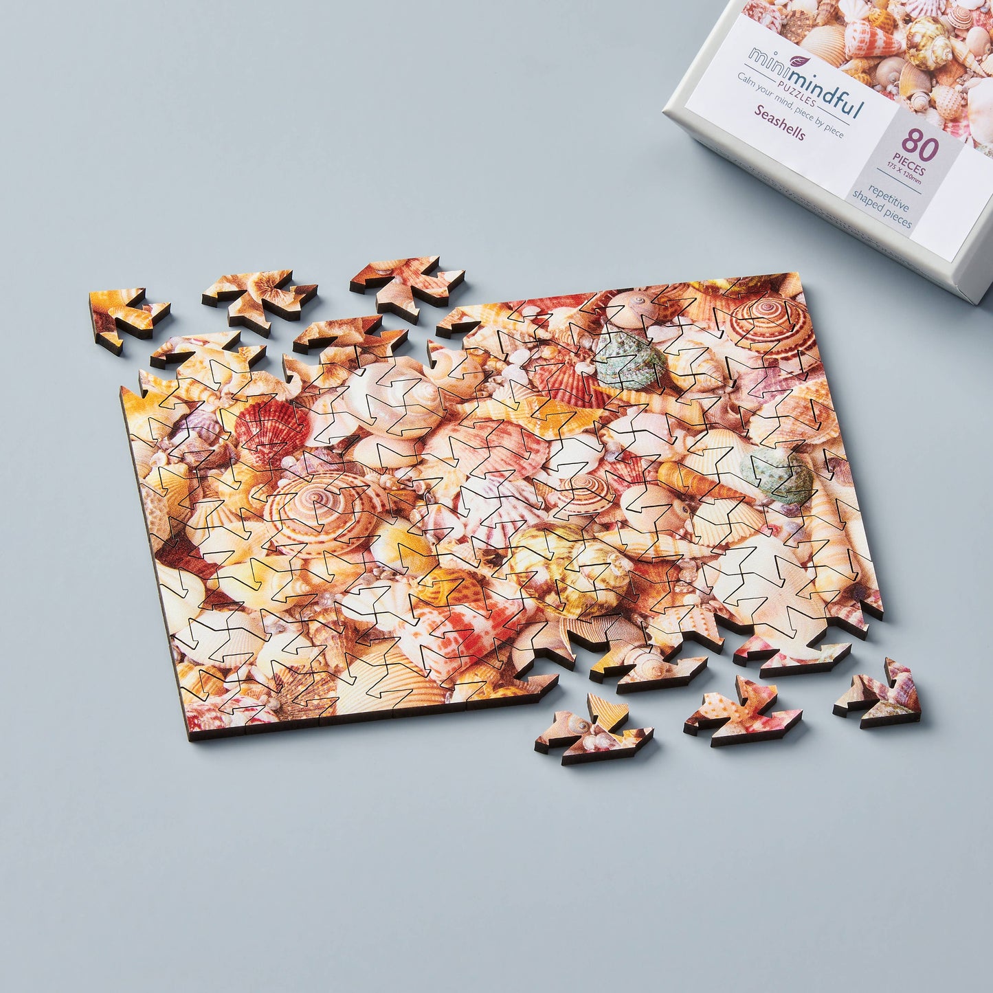 Seashells Wooden Mini Extra Difficult Puzzle