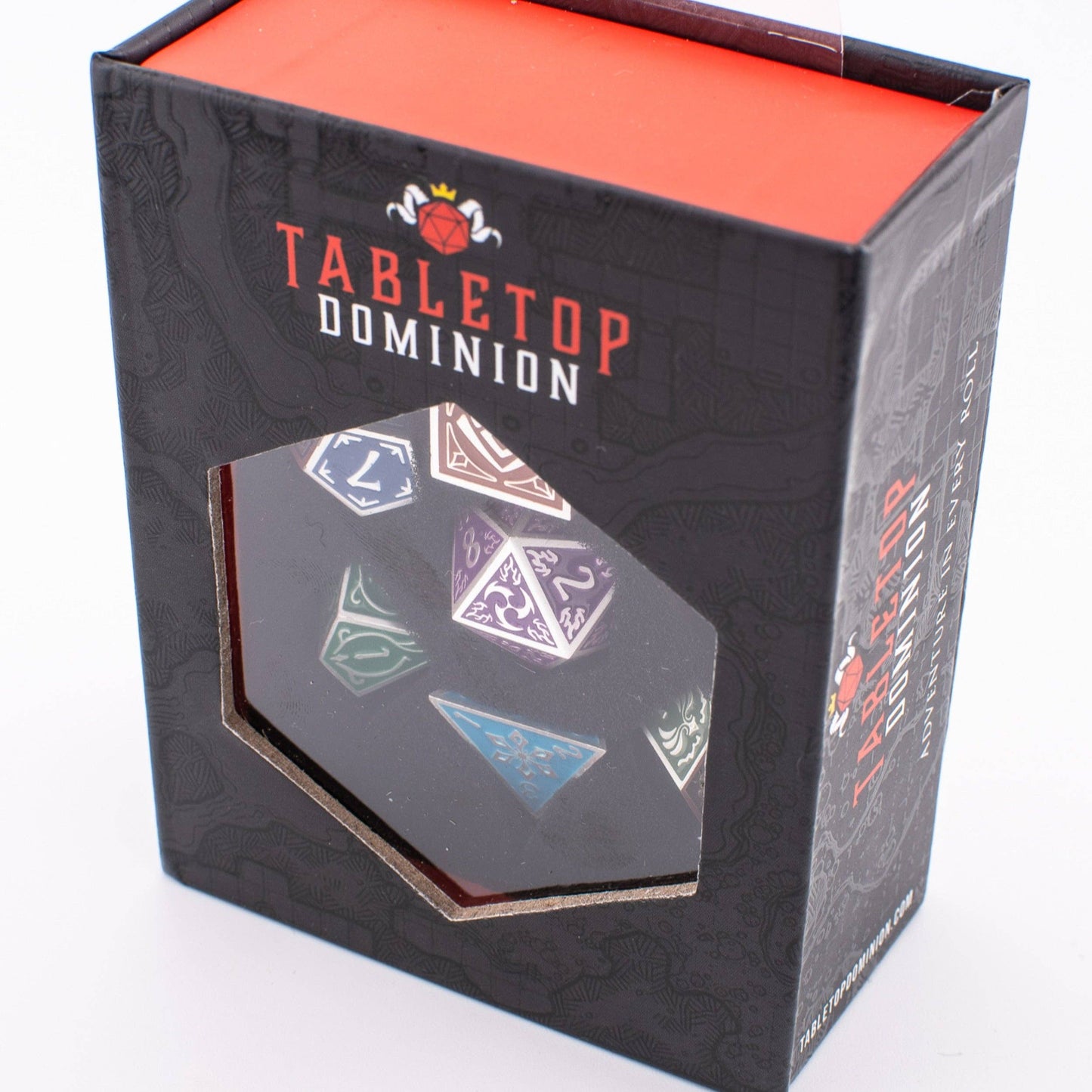 Prismatic Elemental | Solid Metal Dice Set | Zinc Alloy | 7 Piece Set
