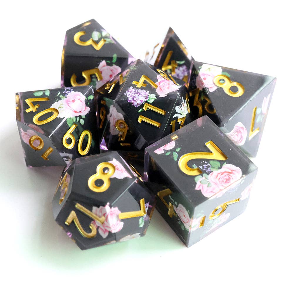Floral Tsundere | Art Core Dice| 7-Polyhedral Set