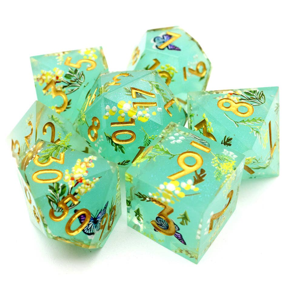 Summer Court | Art Core Dice| 7-Polyhedral Set