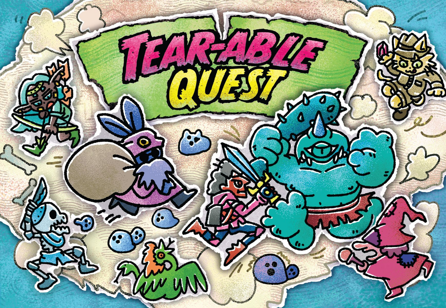 Tearable Quest Board Game