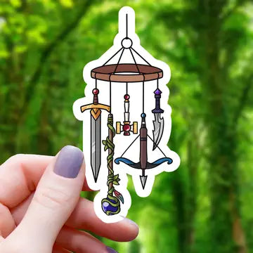 Weapons of War Windchime Sticker - 3"