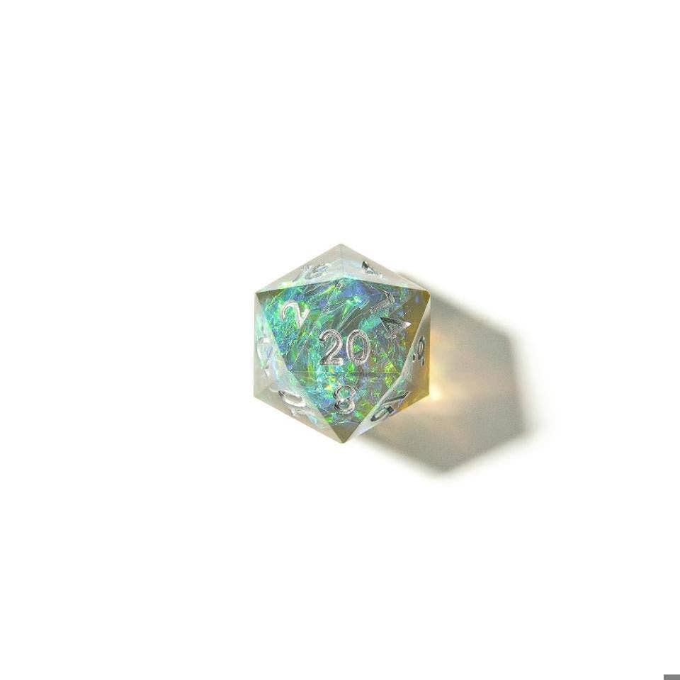 Sea Foam | Sharp Edge Dice | 7-Polyhedral Set