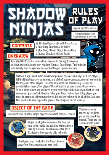 Shadow Ninjas -  A devious game of decoy and detection!