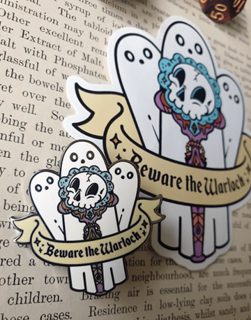 Beware The Warlock Enamel Pin