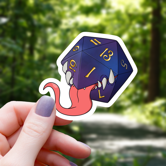 Mimic Monster Galaxy D20 Sticker - 3"