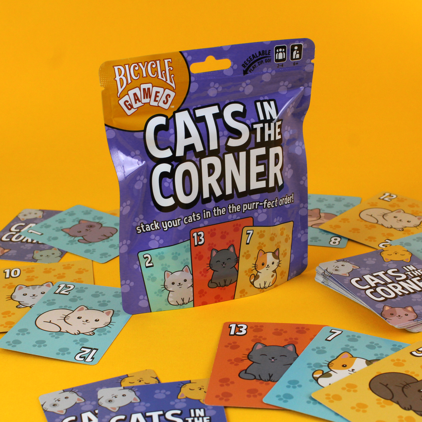 Bicycle Games - Cats in the Corner Card Game