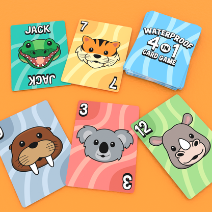 Bicycle Games: Waterproof 4-in-1 Card Game