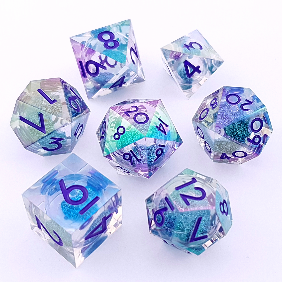 Ethereal Flux | Liquid Core Dice | 7-Polyhedral Set