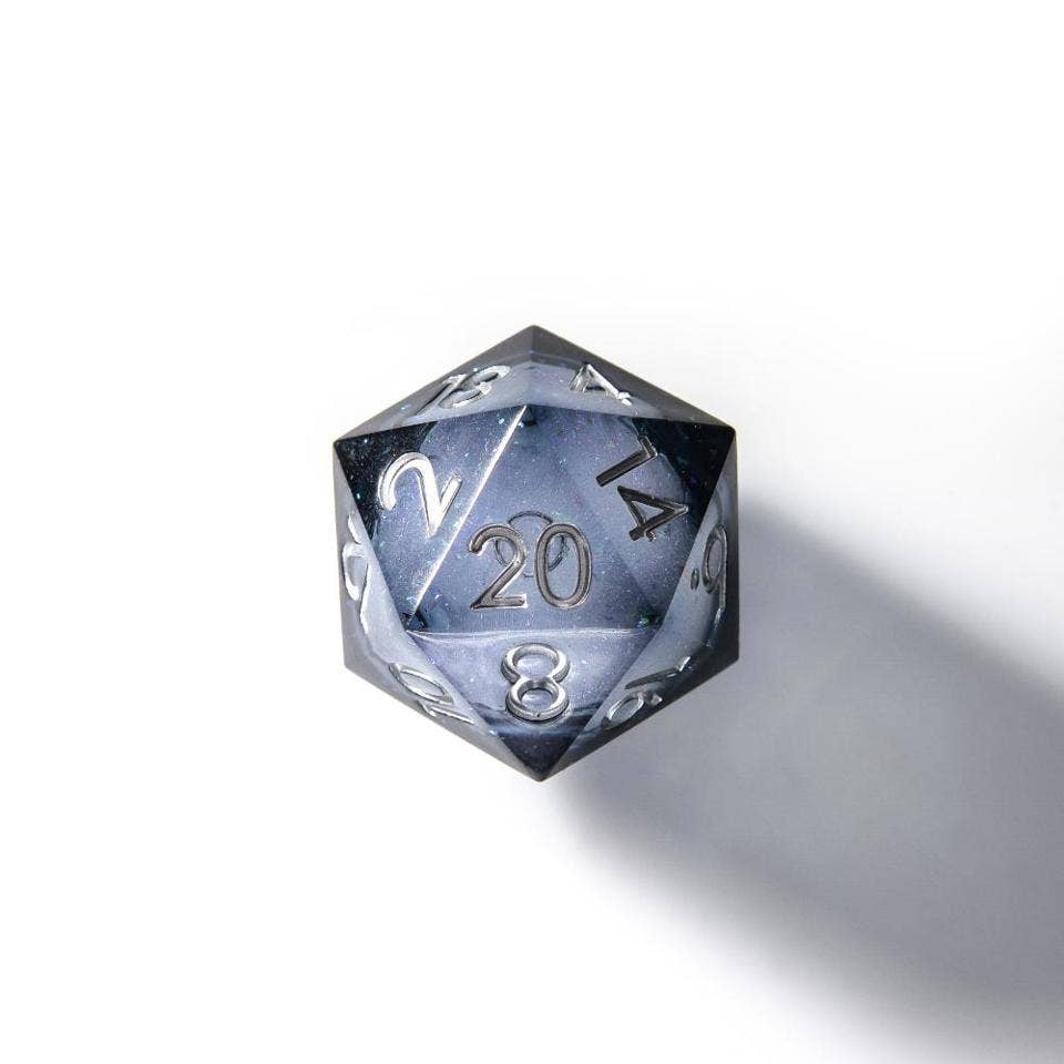 Shadowsinger | 33mm D20 Dice | Oversized Liquid Core