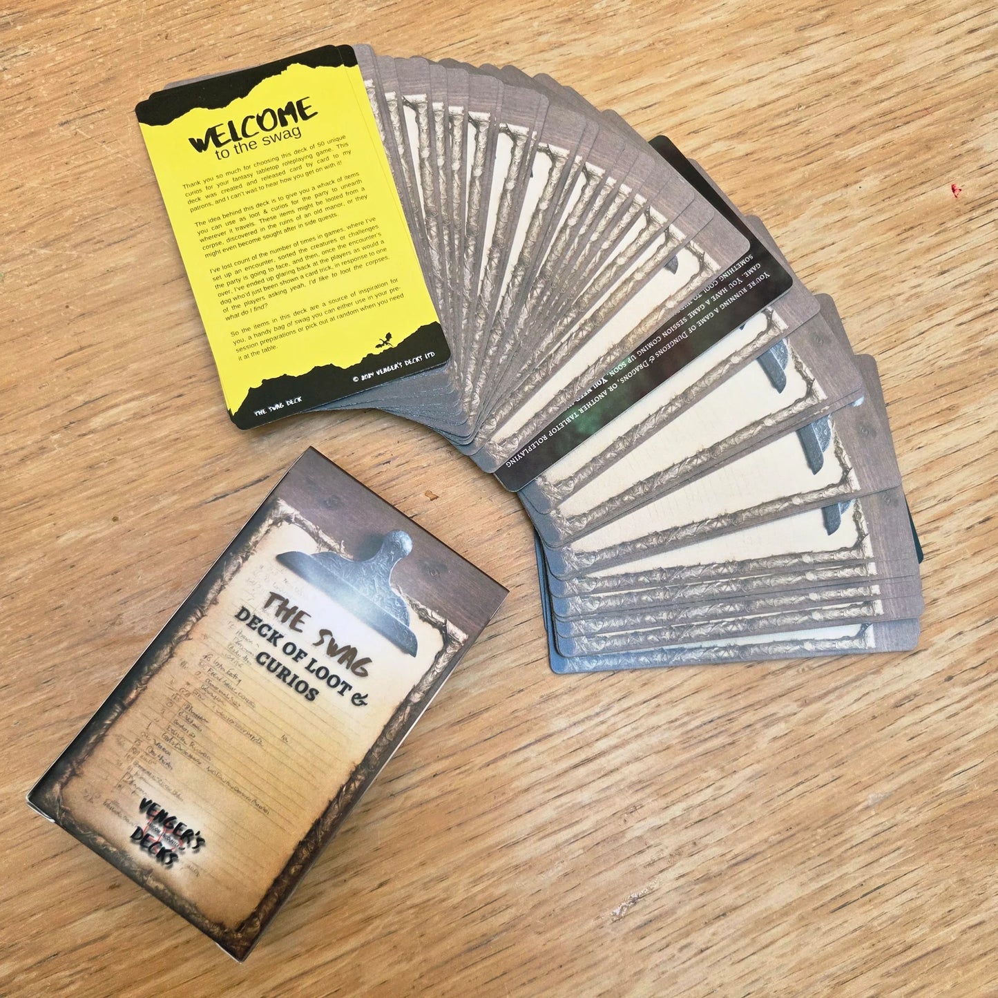 The Swag: Deck of 50 Unique Loot Items