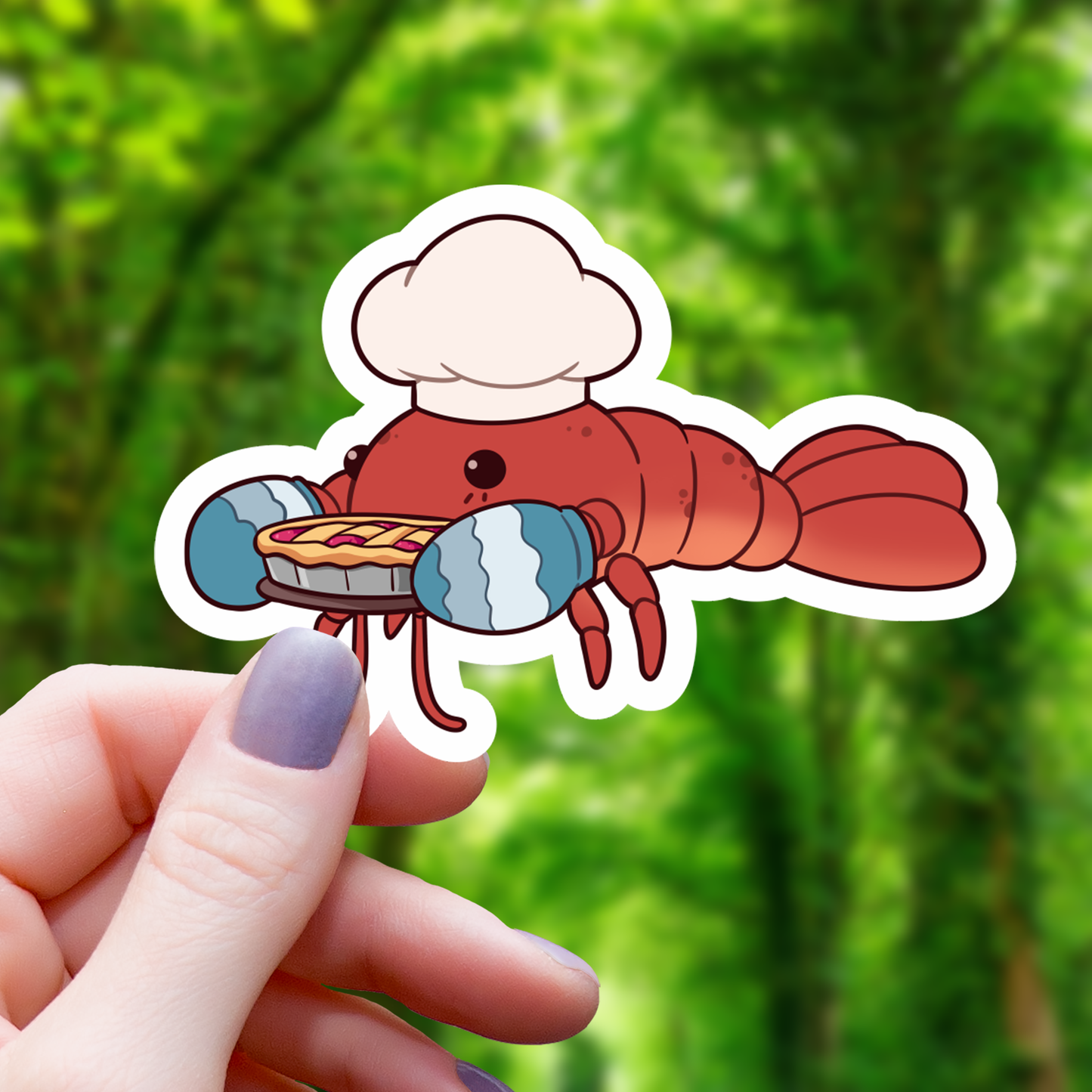 Lobster Chef Funny Animal Sticker