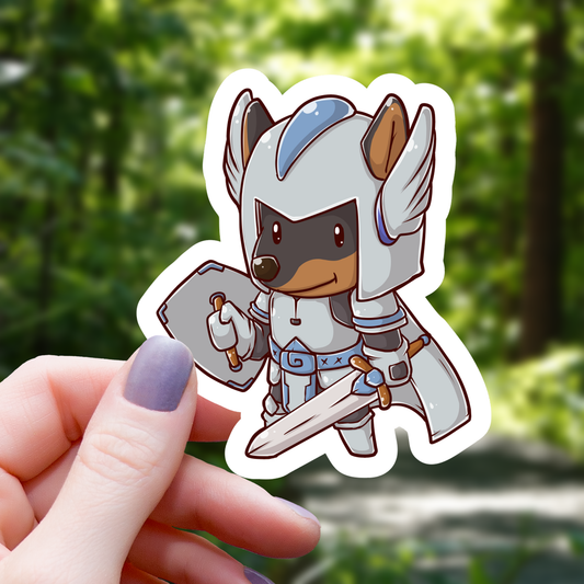 Paladin German Shepherd Sticker - 3"