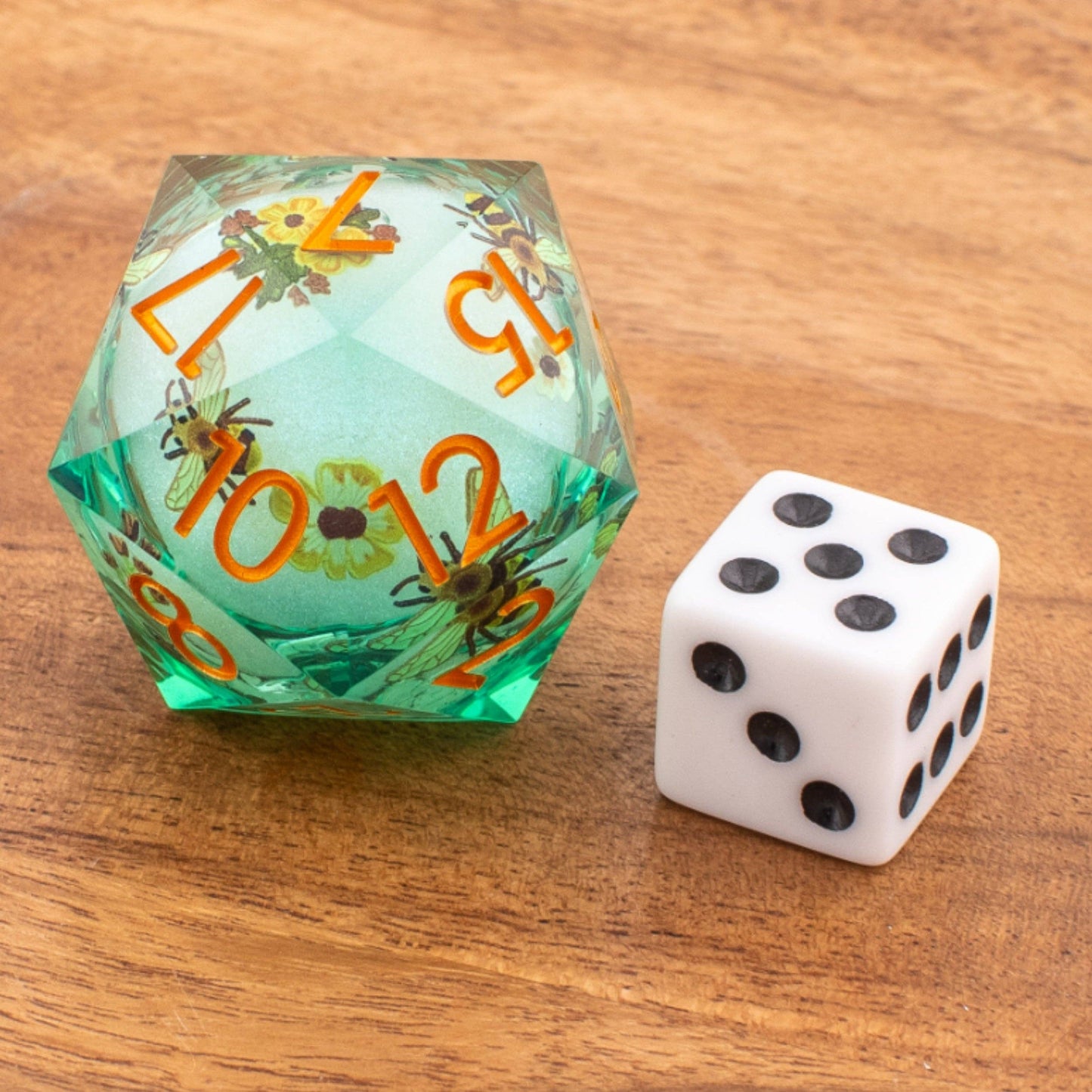 Spring in Play | Oversized Liquid Core D20 | Resin | Single D20