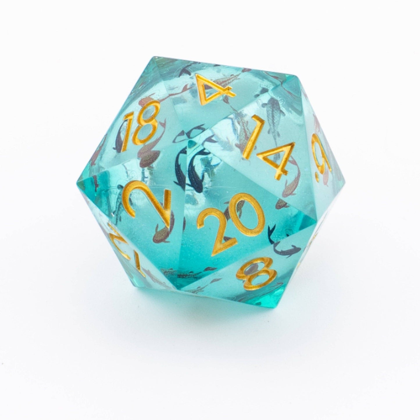 Abyssal Koi | Liquid Core D20 | Resin | 33mm Single Die