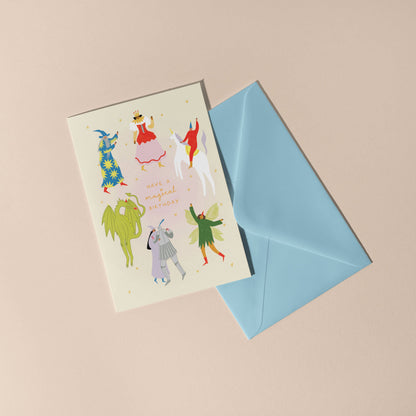 Magical Birthday Card | Fantasy Themed | Folky Kids Card