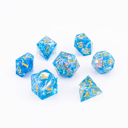 Nebula Voyager | Sharp Edge Dice | Resin | 7 Piece Set