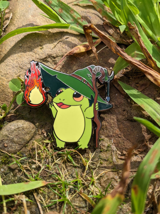 Wizard Class Frog Hard Enamel Pin - 1.5"