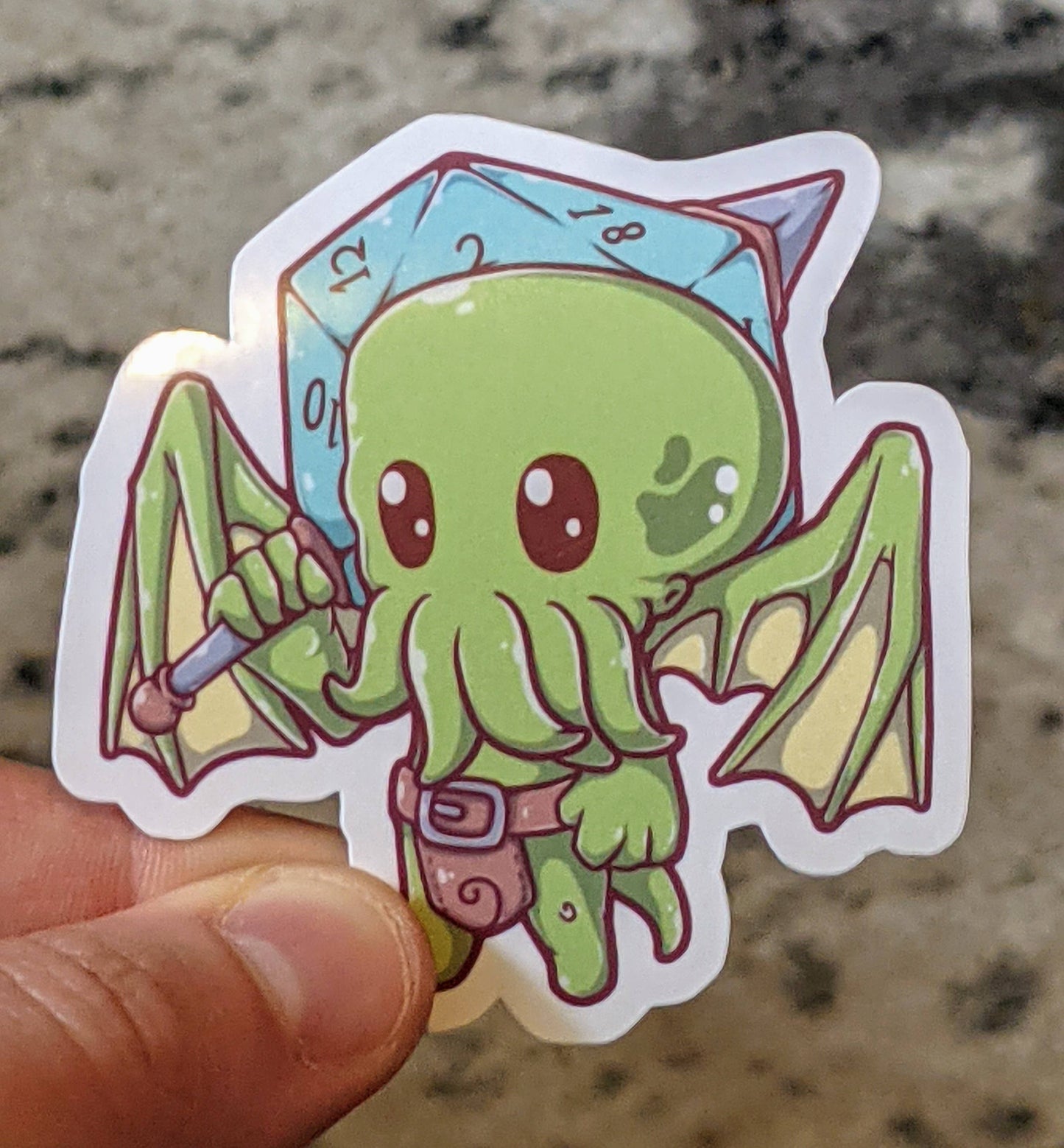 Chibithulu Monster Waterproof Sticker - 2.5"