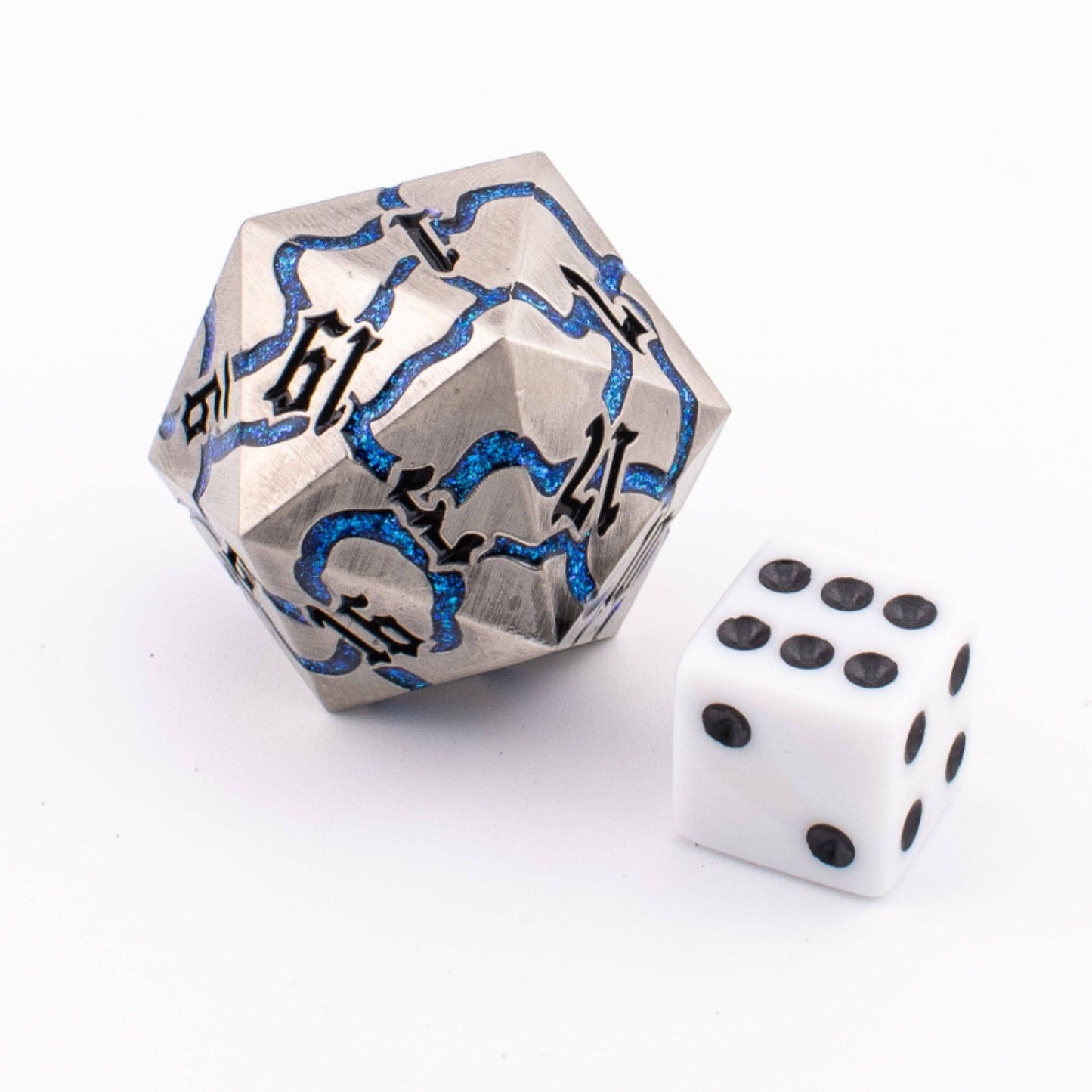 Frostmourne Steel | Heavy Metal D20 | Solid Metal | Single D20