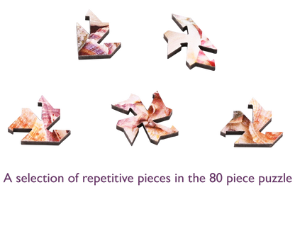 Seashells Wooden Mini Extra Difficult Puzzle