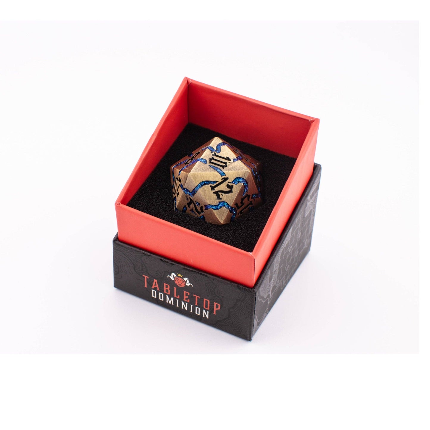 Celestial Voyager | Oversized D20 | Solid Brass | Single Die