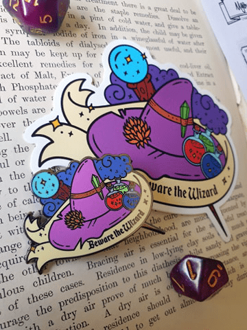 Beware The Wizard Enamel Pin