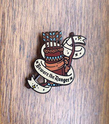 Beware The Ranger Enamel Pin