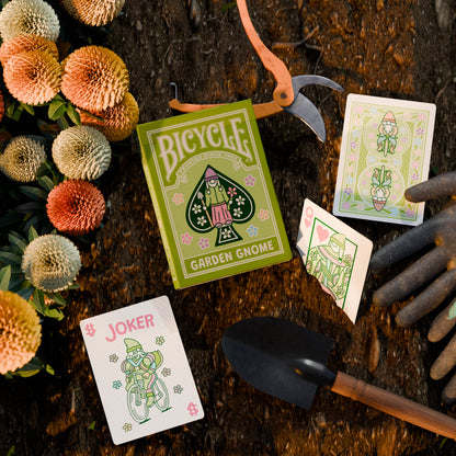 Bicycle - Garden Gnome Playing Cards