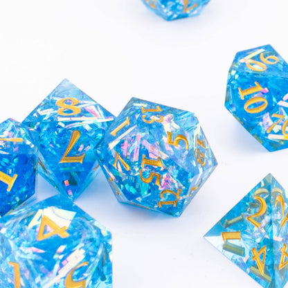 Nebula Voyager | Sharp Edge Dice | Resin | 7 Piece Set