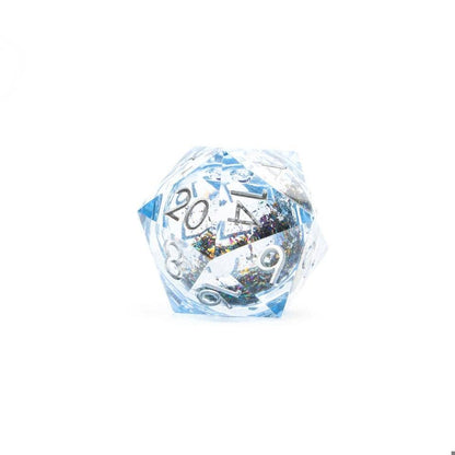 Celestial Shimmer | 33mm D20 Dice | Oversized Liquid Core