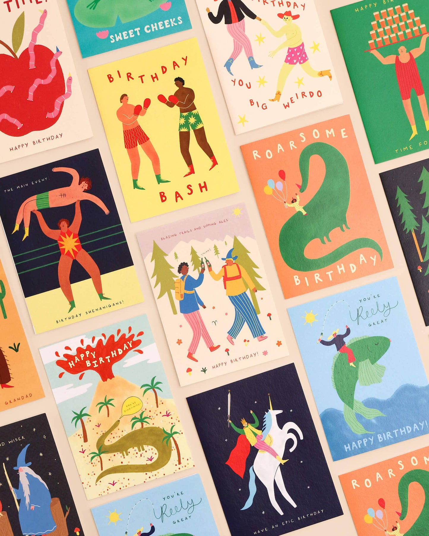 Blazing Trails, Sipping Ales Birthday Card | Hiking Card