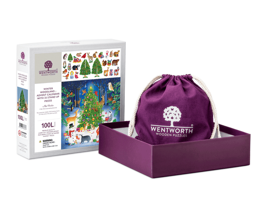 Winter Woodland - Advent Calendar with 25 Stand-Up Pieces
