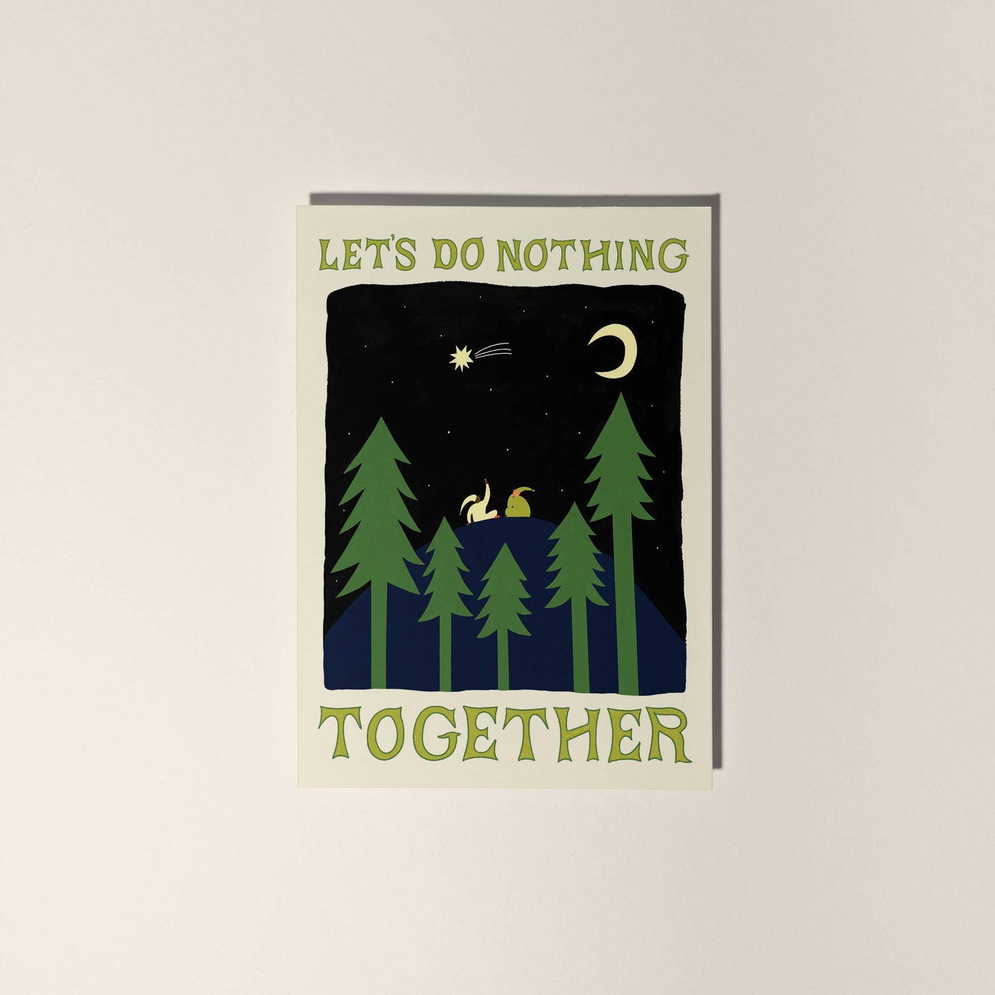 Let's Do Nothing Together Card | Love Card | Valentine's Day