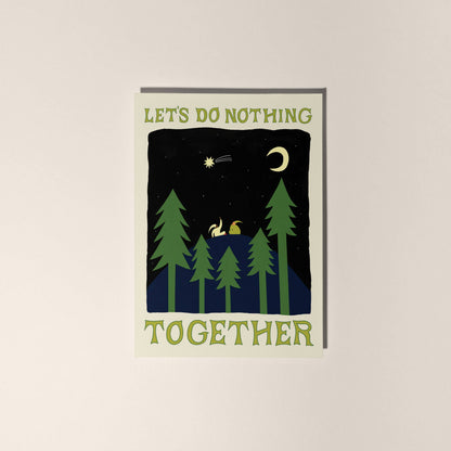 Let's Do Nothing Together Card | Love Card | Valentine's Day