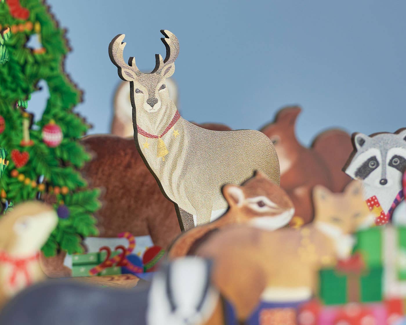 Winter Woodland - Advent Calendar with 25 Stand-Up Pieces