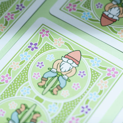 Bicycle - Garden Gnome Playing Cards