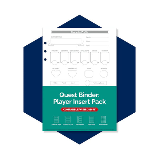 Quest Binder: Insert Pack Compatible with D&D 5E