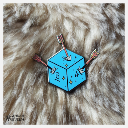 D6 Dice & Arrows Pin