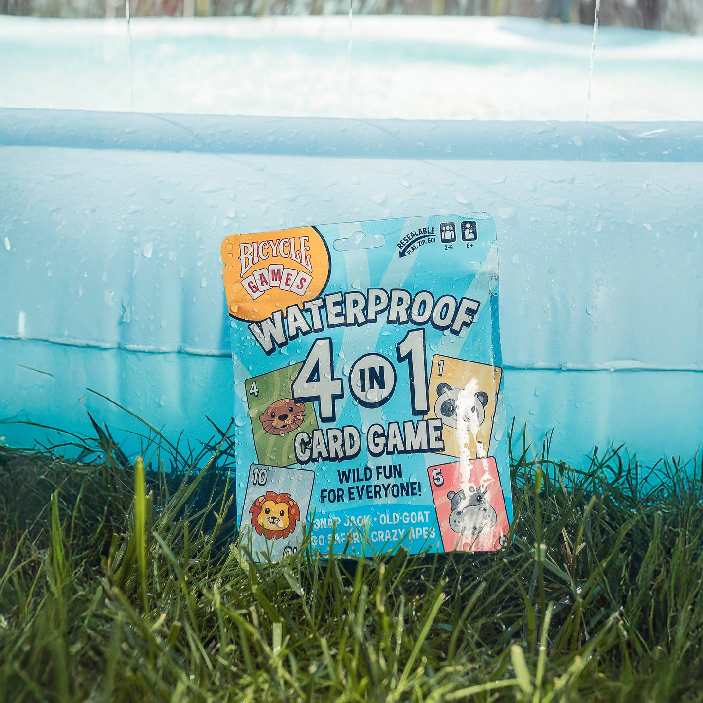Bicycle Games: Waterproof 4-in-1 Card Game