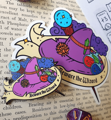 Beware The Wizard Enamel Pin