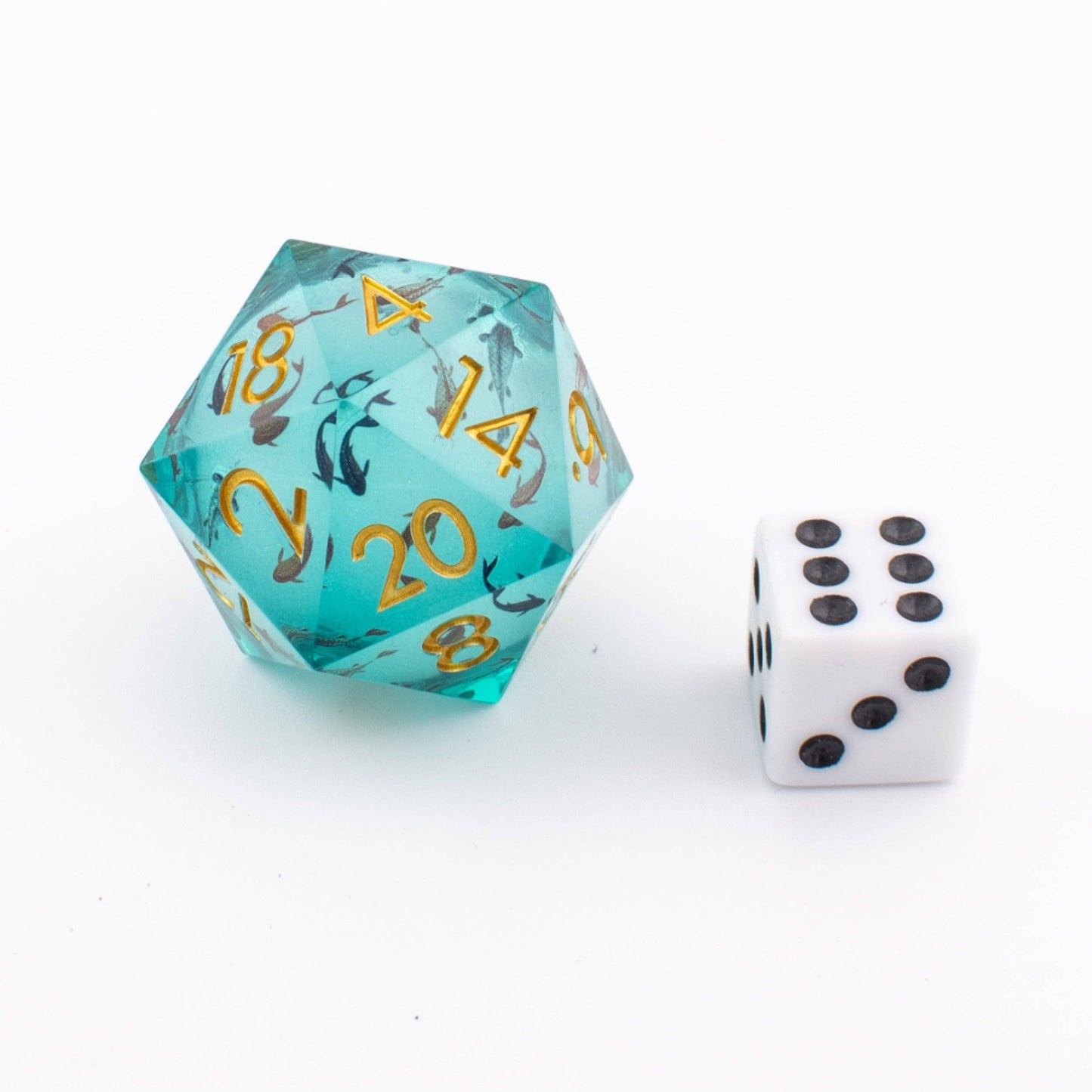 Abyssal Koi | Liquid Core D20 | Resin | 33mm Single Die