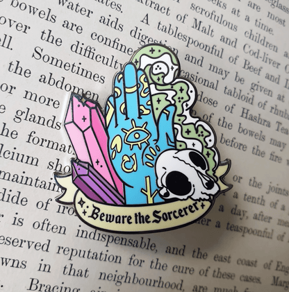 Beware The Sorcerer Enamel Pin