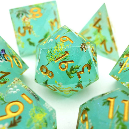 Summer Court | Art Core Dice| 7-Polyhedral Set